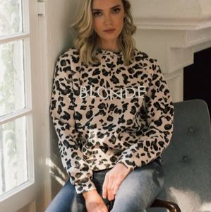 Brunette the Label BLONDE leopard print sweatshirt